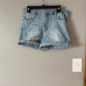 Wallflower Light Blue Jean Shorts